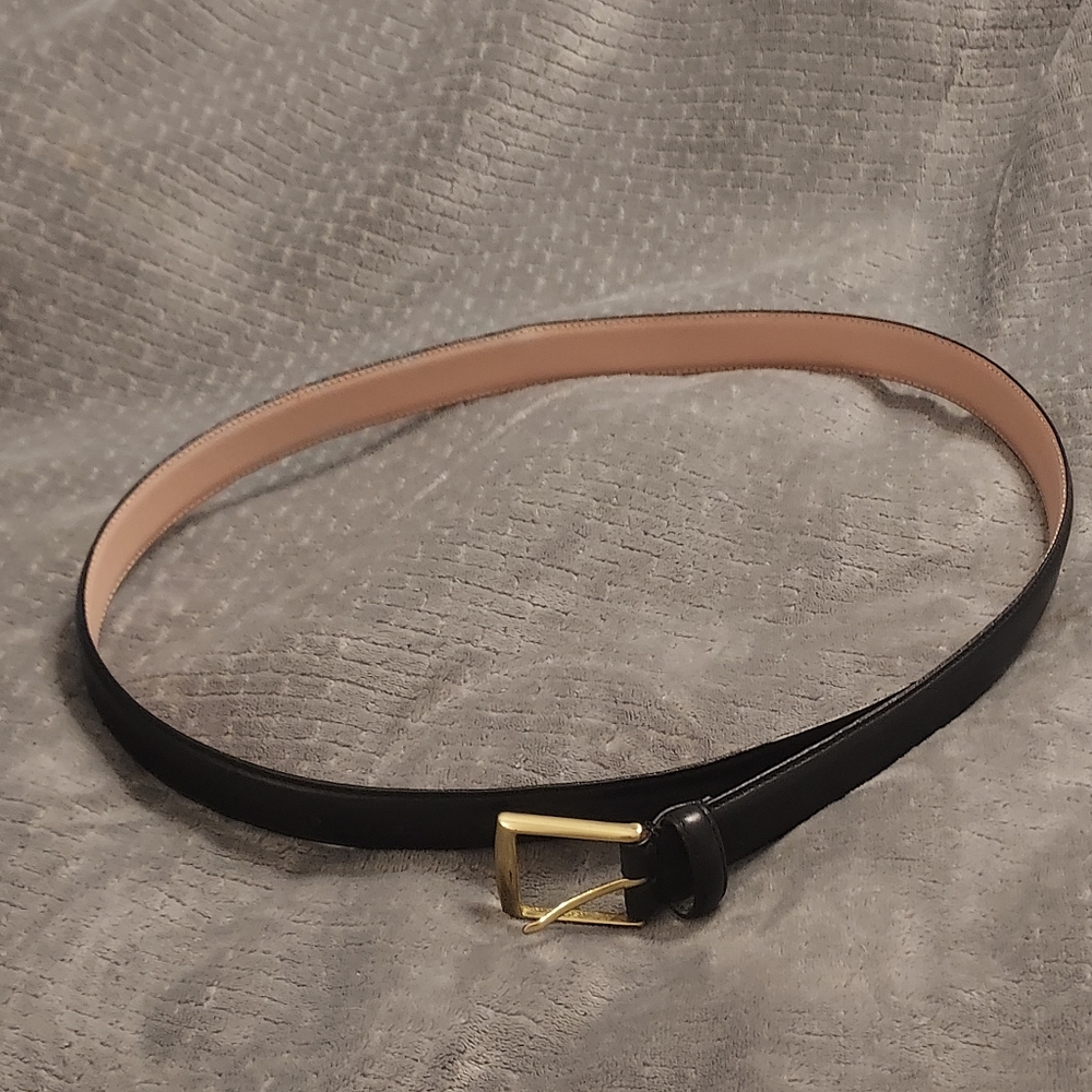 Arden Leather Mens Belt Size 90/36 Black Italian Leather. NWOT
